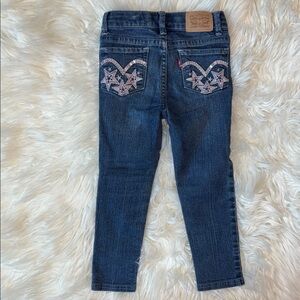 Bling pocket Levi’s toddler skinny jeans